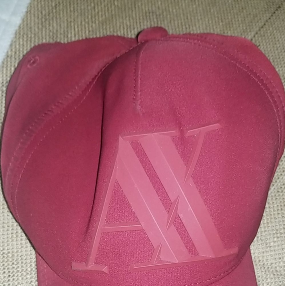 Redish Armani exchange Hat